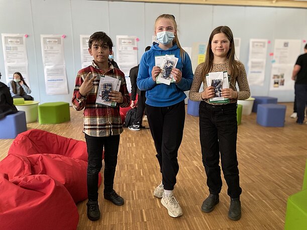 Selim Iskender, Loki Vitt und Marie Strack, Plätze 1–3 im Jahrgang 5