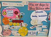 Plakat der IVK 3/4 „Was wir dagegen tun, wenn Wörter uns verletzen“