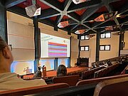 Begrüßung im Hörsaal der katholischen Akademie beim Gesundheitstag